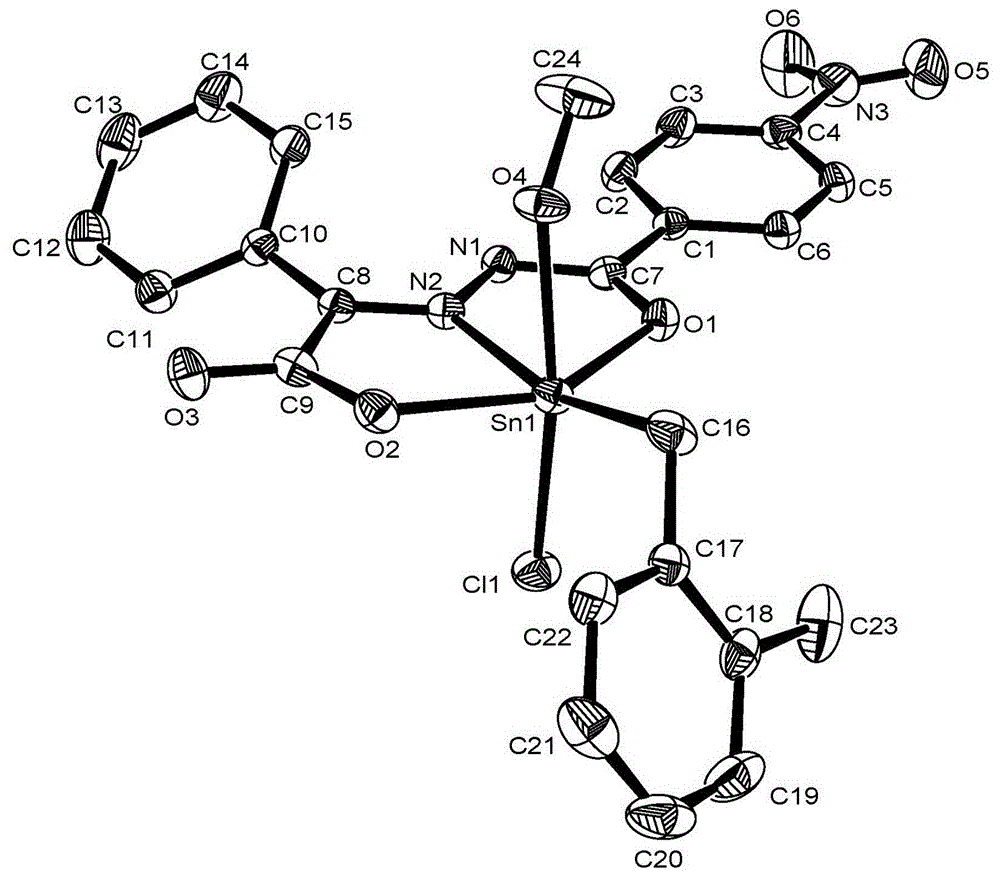 一种邻甲基苄基锡配合物及其制备方法和应用与流程
