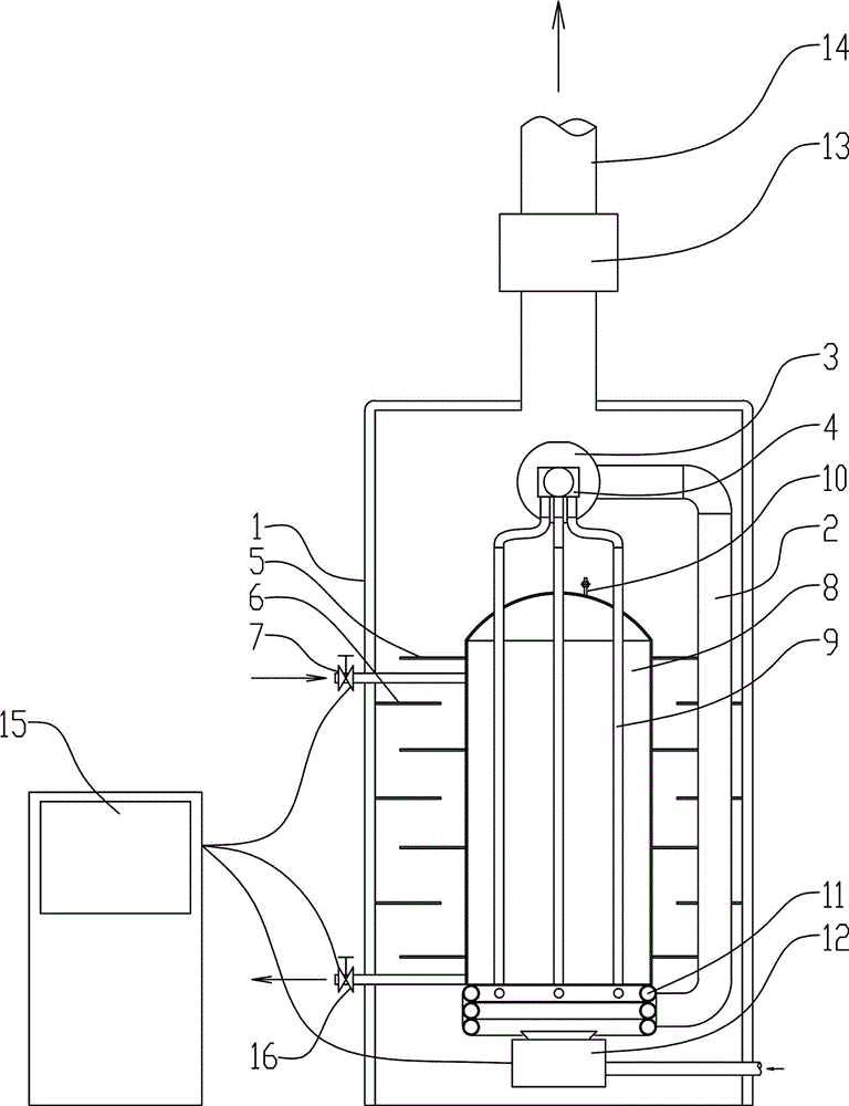 锅炉循环导热结构的制作方法