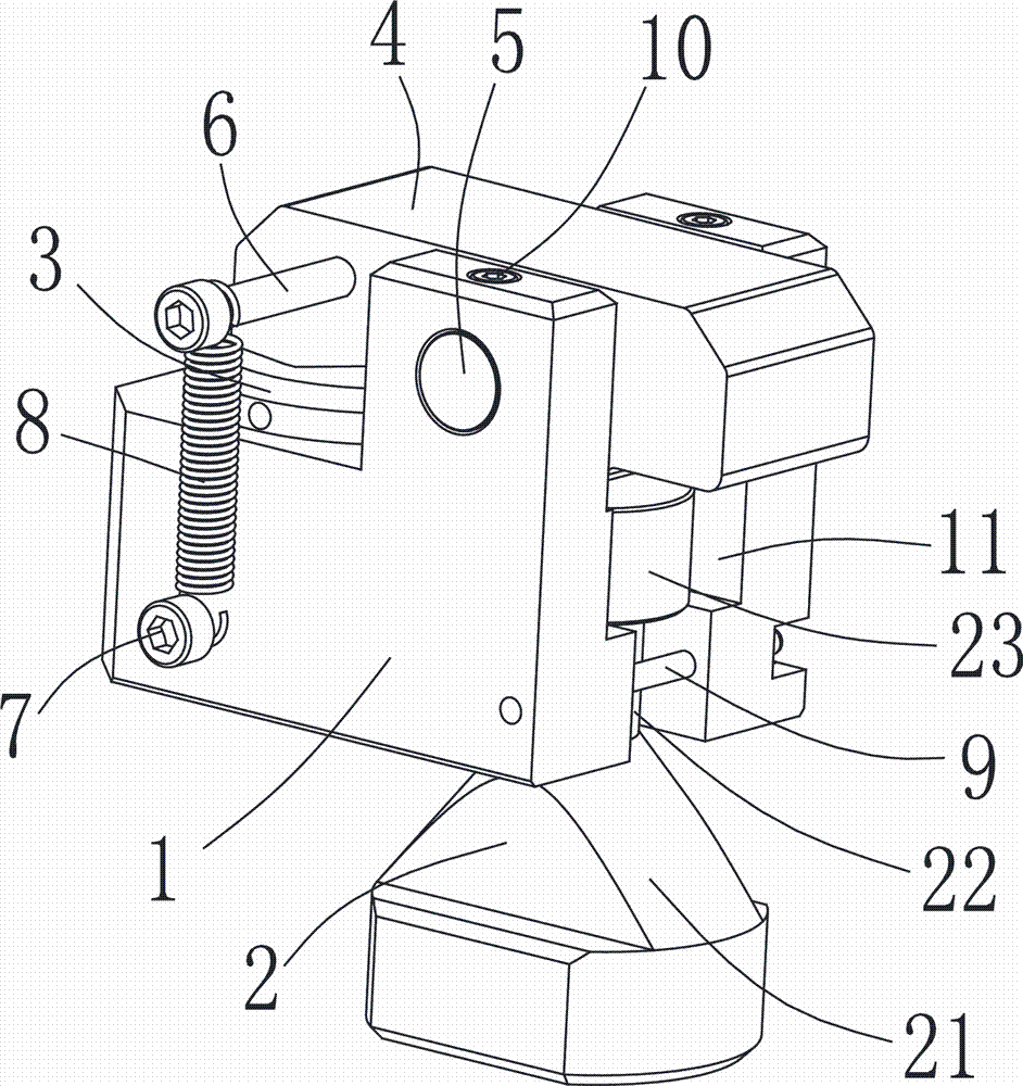 一种自动复位的压板旋转式夹模器的制作方法