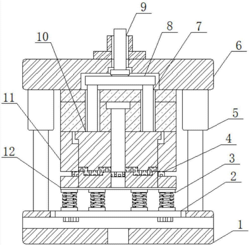 一种汽车压盘浇筑组合模具的制作方法