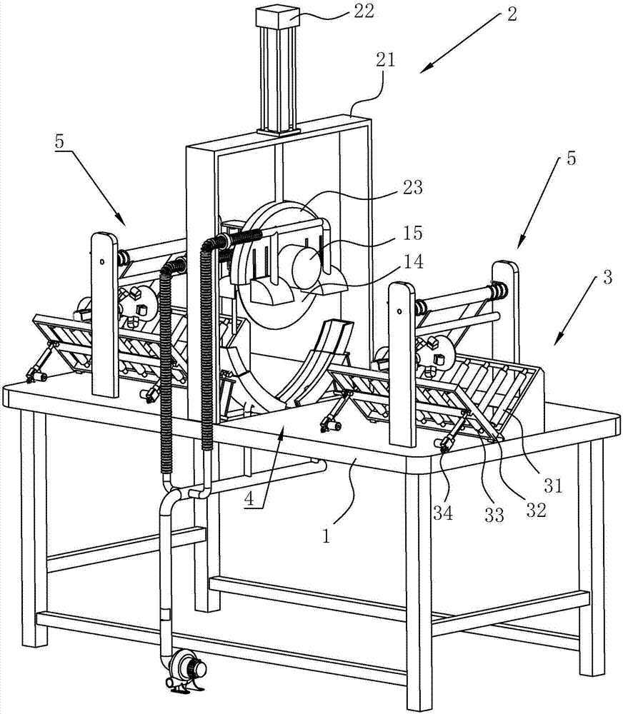 一种铝型材切割机的定位装置的制作方法