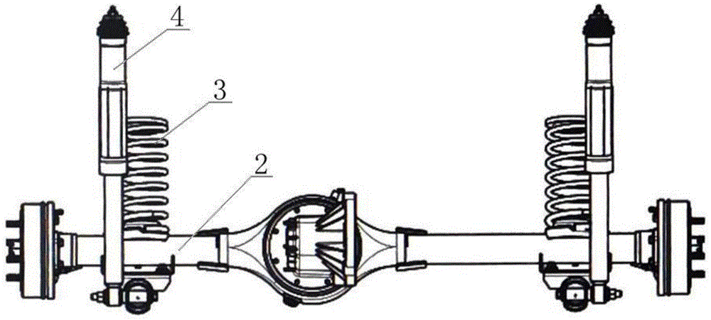 一种整体式后桥悬架的制作方法