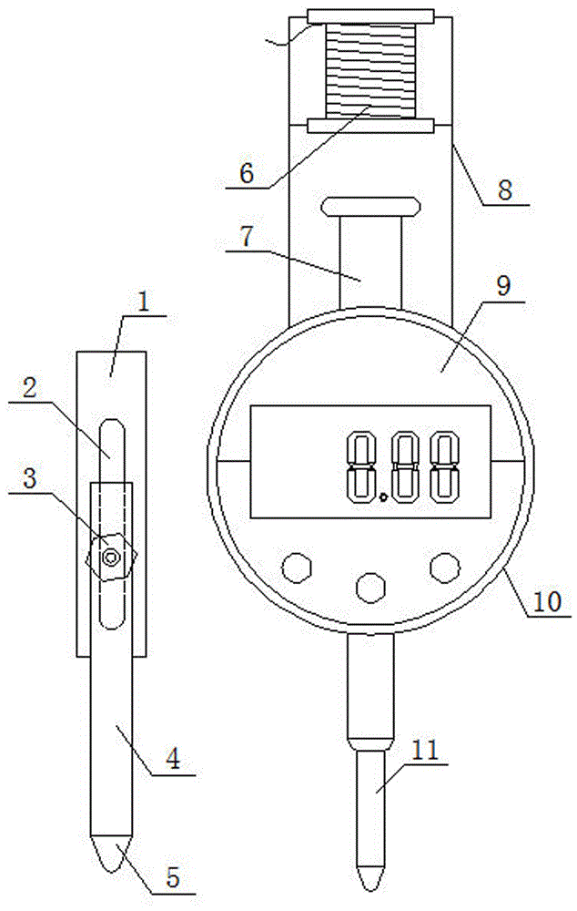 一种水轮发电机组用电磁式形位偏差测量装置的制作方法