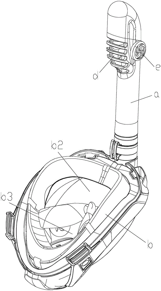 一种隔离式潜水面罩的制作方法