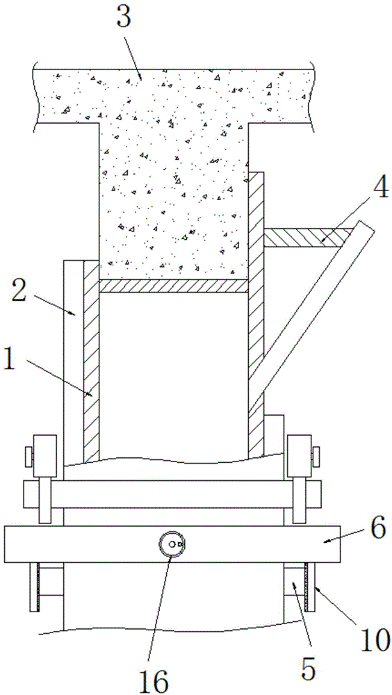 一种框架砌体填充墙构造柱浇注装置的制作方法