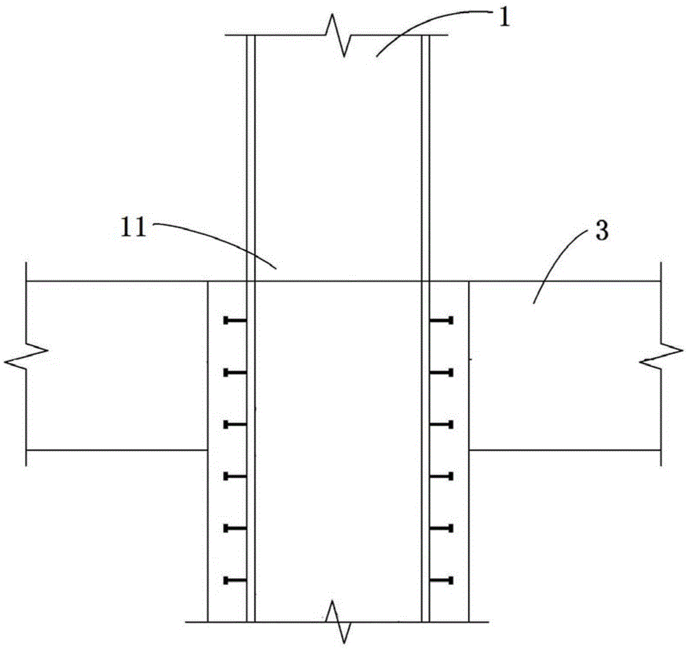 钢柱柱脚防护结构的制作方法
