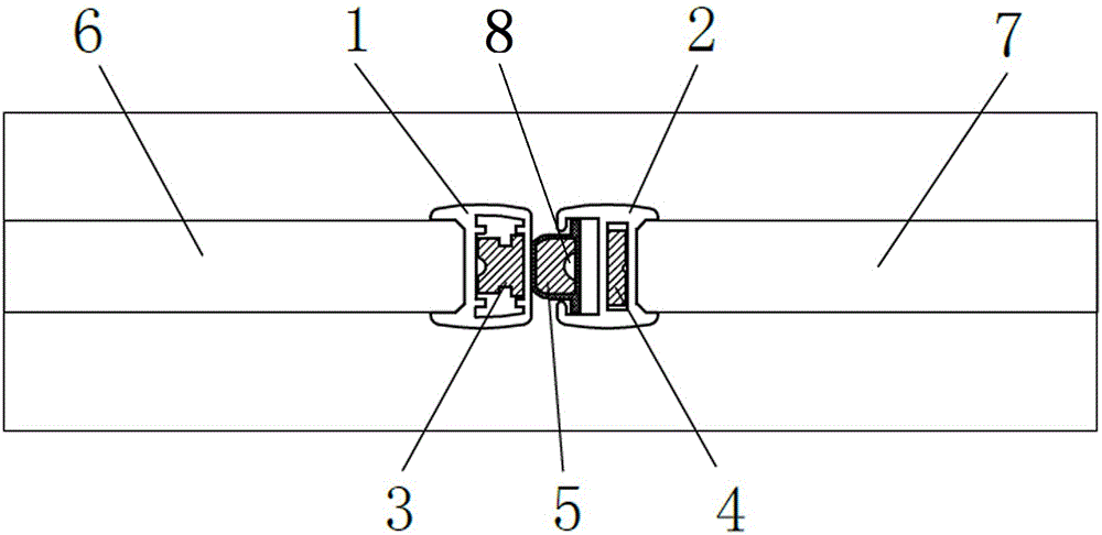 具有回吸功能且里外开启的内藏式双层降噪金属磁条结构的制作方法