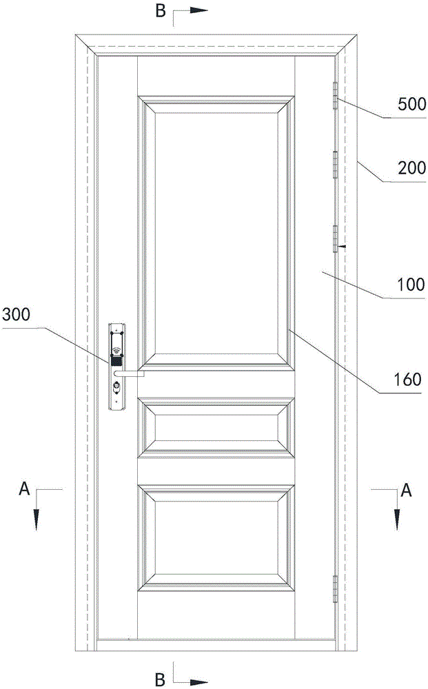 钢木复合门的制作方法