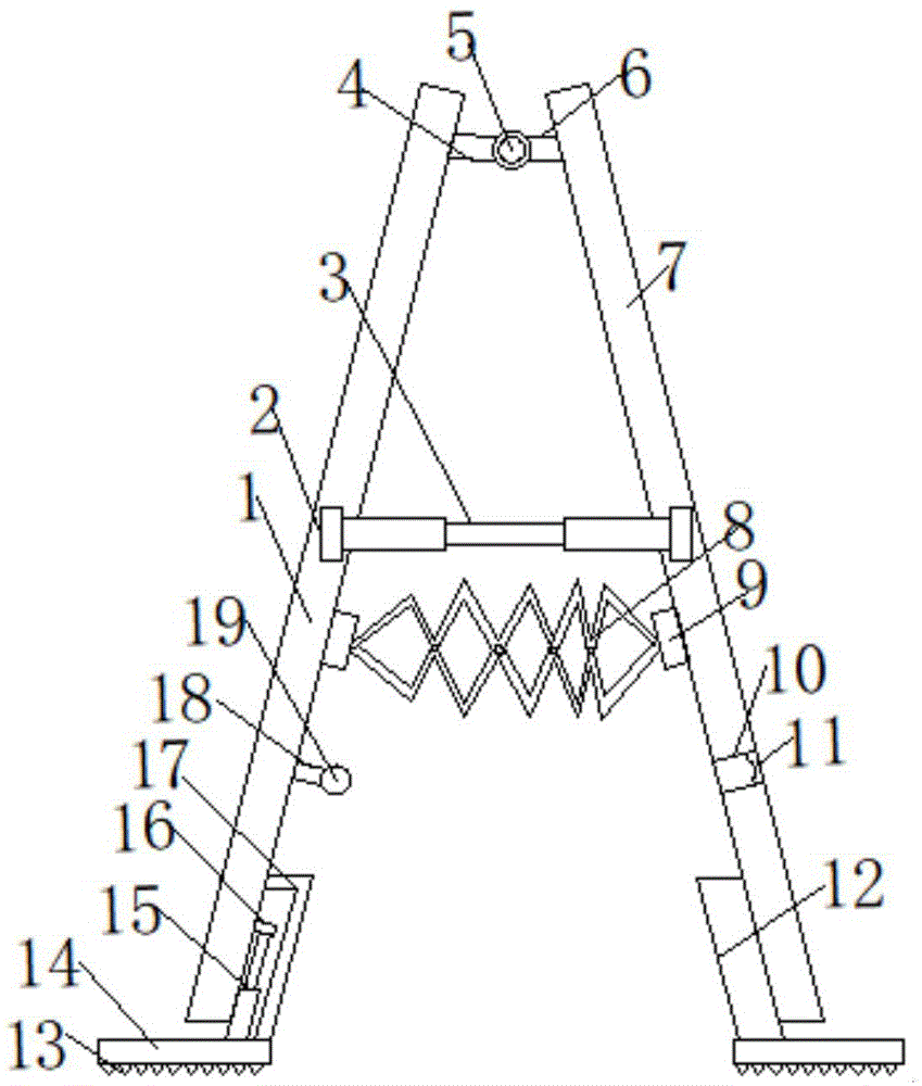 一种建筑用便于使用的梯架的制作方法