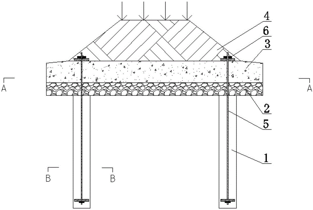 一种桩-锚-板顶拉式路基结构的制作方法