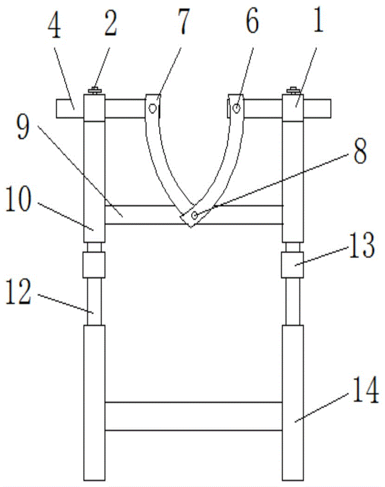 一种金属波纹管膨胀节安装用支撑装置的制作方法