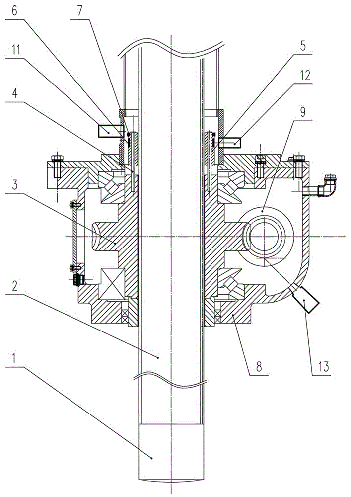 锌锅升降机减速机装置的制作方法