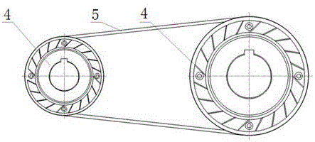 组合式散热皮带轮组的制作方法