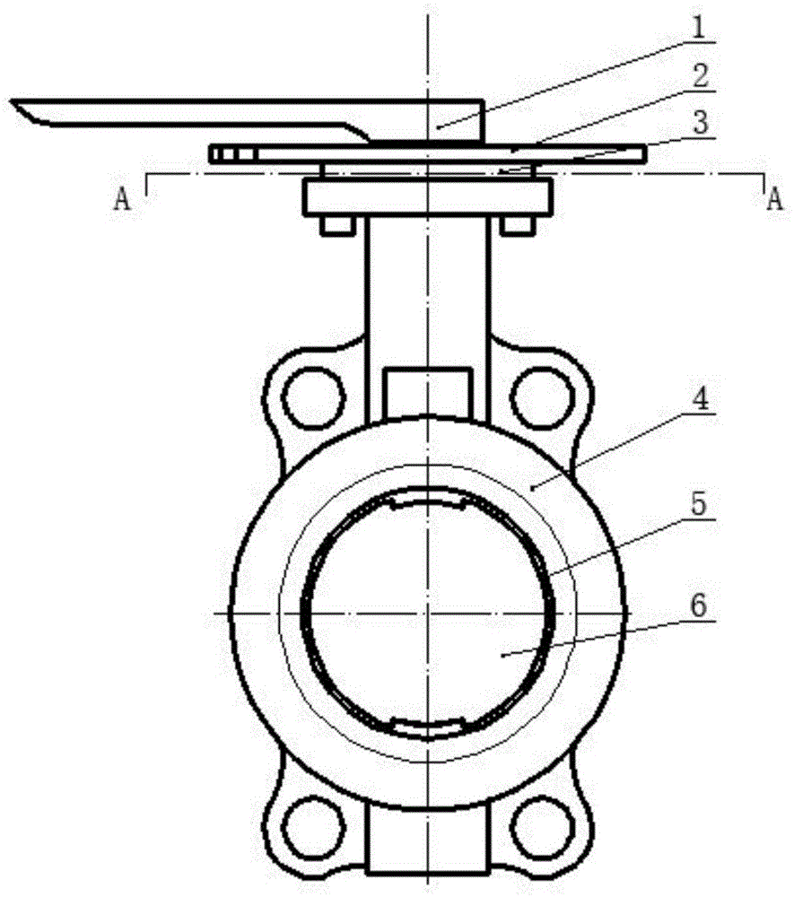 一种手柄蝶阀的制作方法