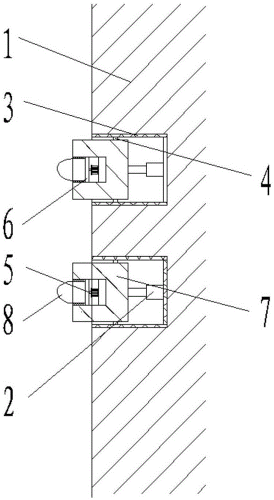 建筑物外墙灯的安装结构的制作方法