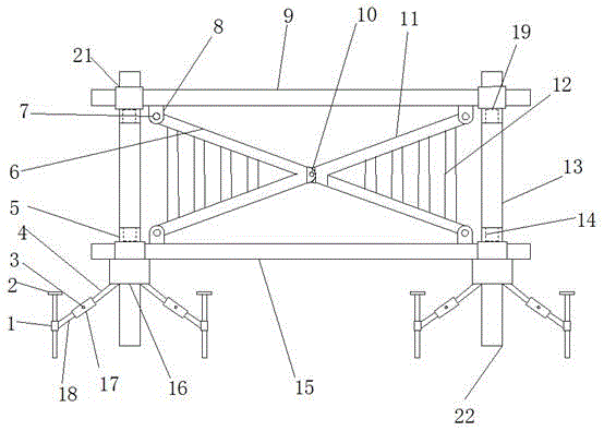 一种建筑施工用便于组装的钢结构支架的制作方法