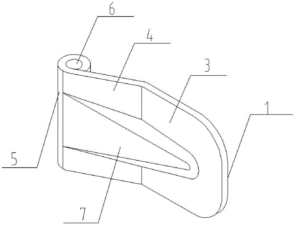 一种半挂车门板折页连接结构的制作方法