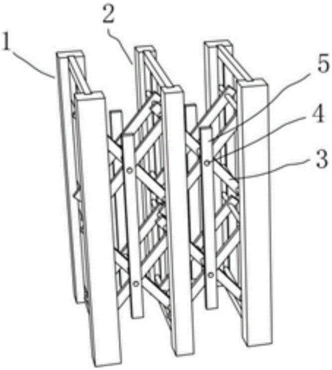 一种带活动中柱的电动伸缩门门排结构的制作方法