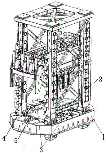 液压支架试验台底座的制作方法