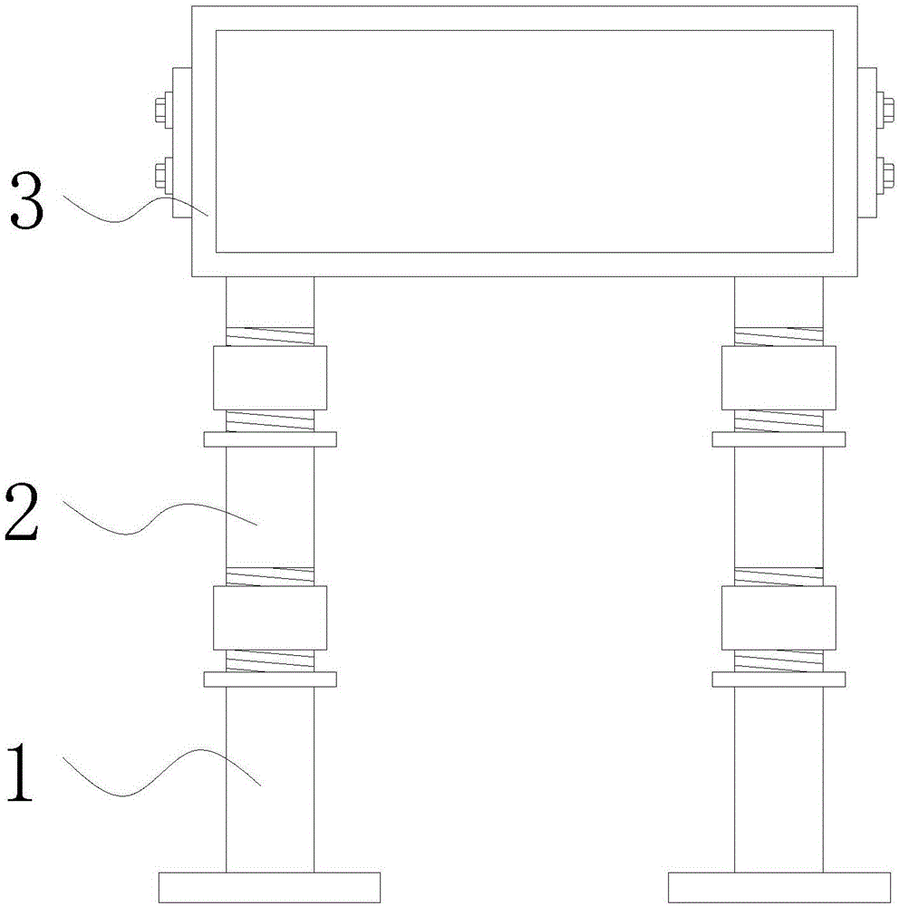 一种电子显示屏立柱支撑结构的制作方法