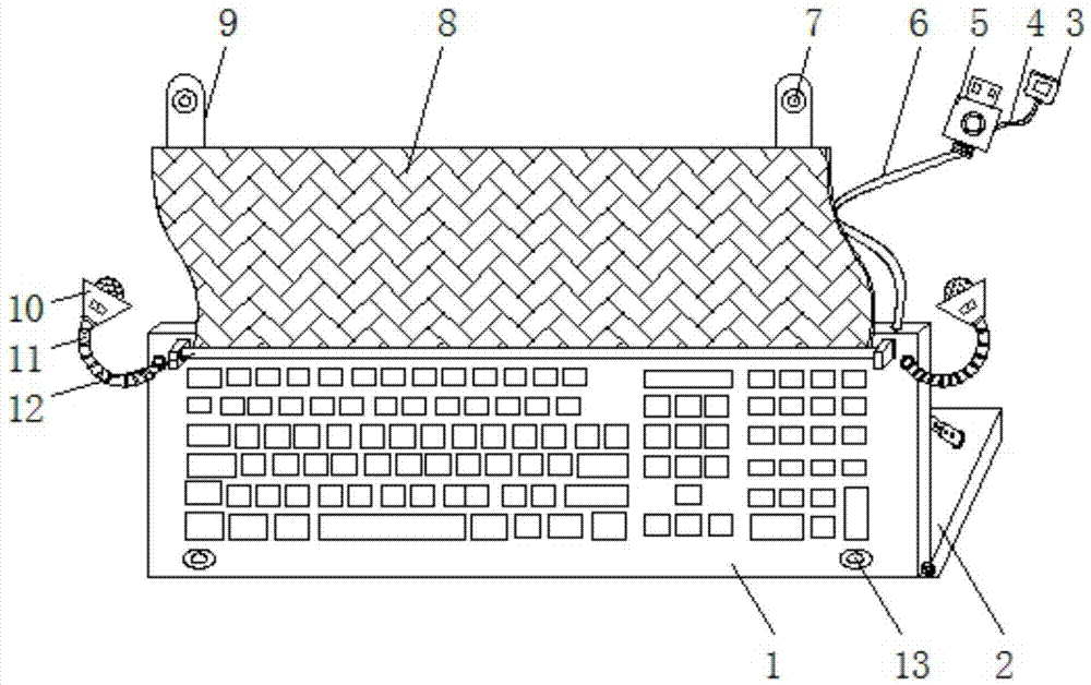 一种可调整倾斜角度的计算机键盘的制作方法