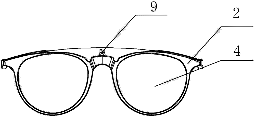 一种翻转式组合眼镜的制作方法