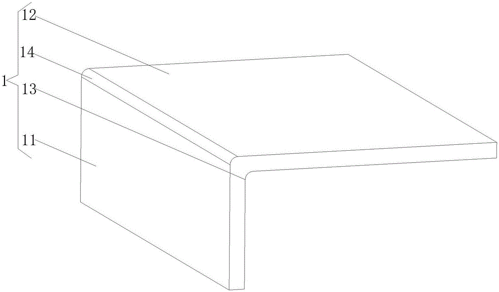 一种具有保护圆形弧度的结构的角型地砖的制作方法