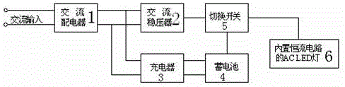 一种带应急照明LED电路的制作方法