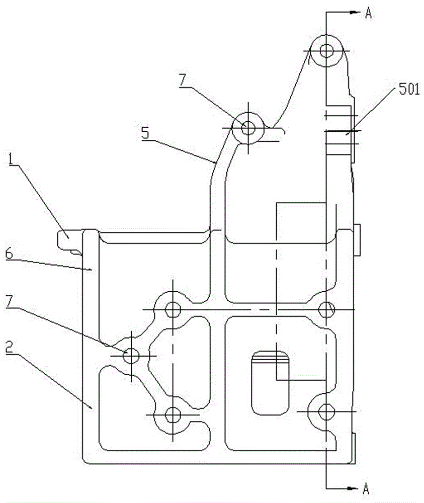 一体式压缩机支架的制作方法