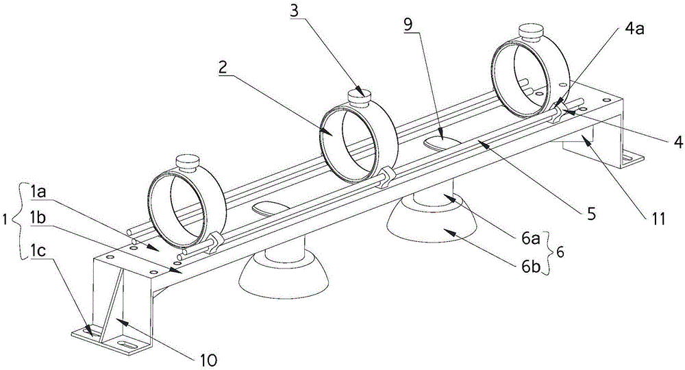 激光强化设备的激光管固定架的制作方法