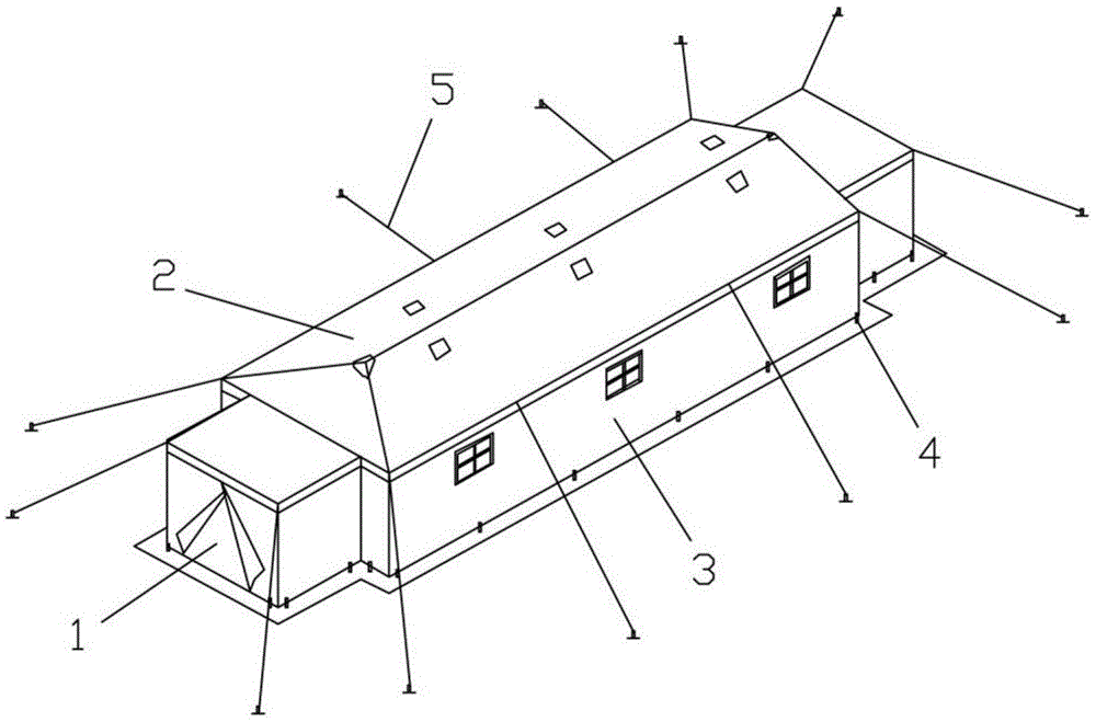 一种折叠式金属结构骨架帐篷的制作方法
