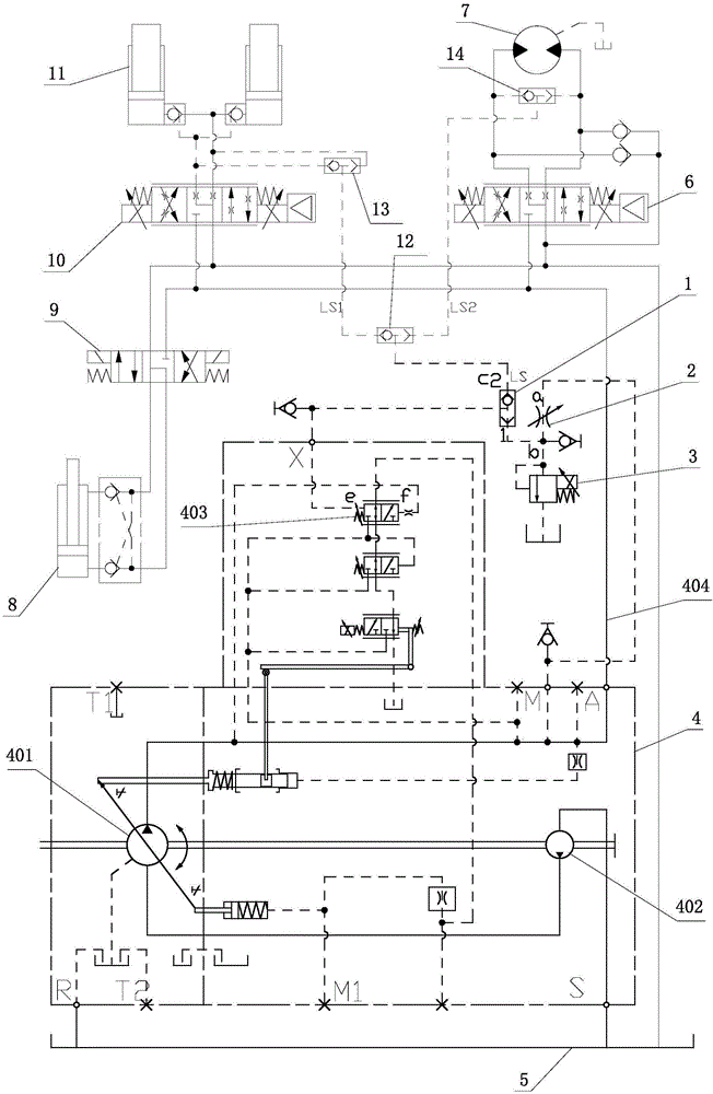 具有两种工作模式的液压控制系统的制作方法