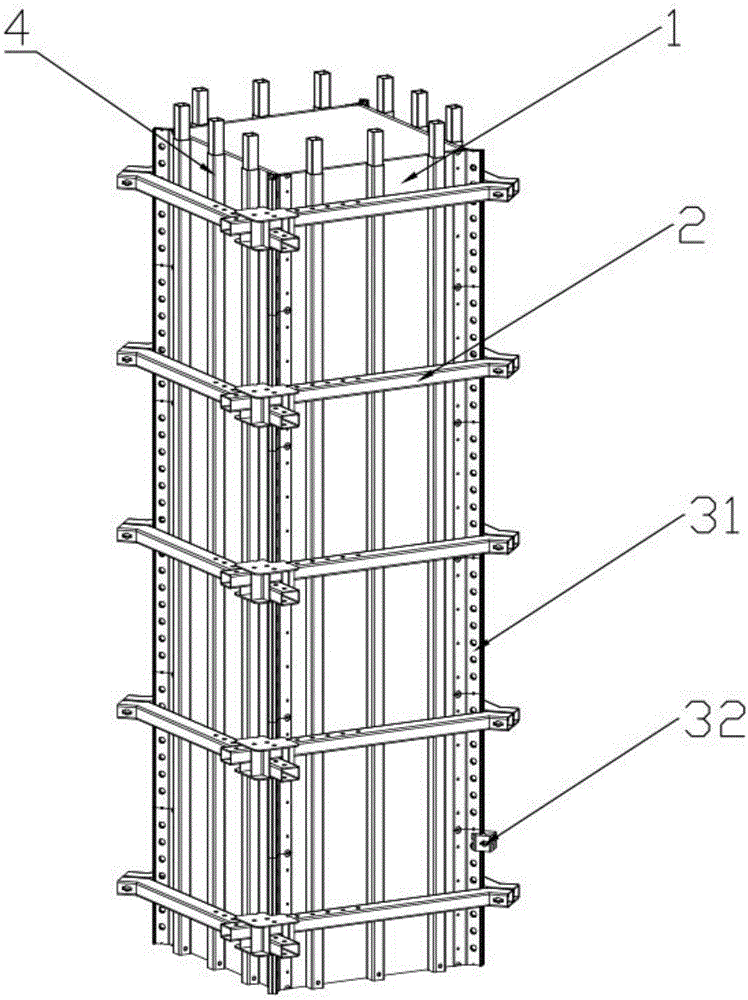 一种混凝土柱子浇注成型系统的制作方法