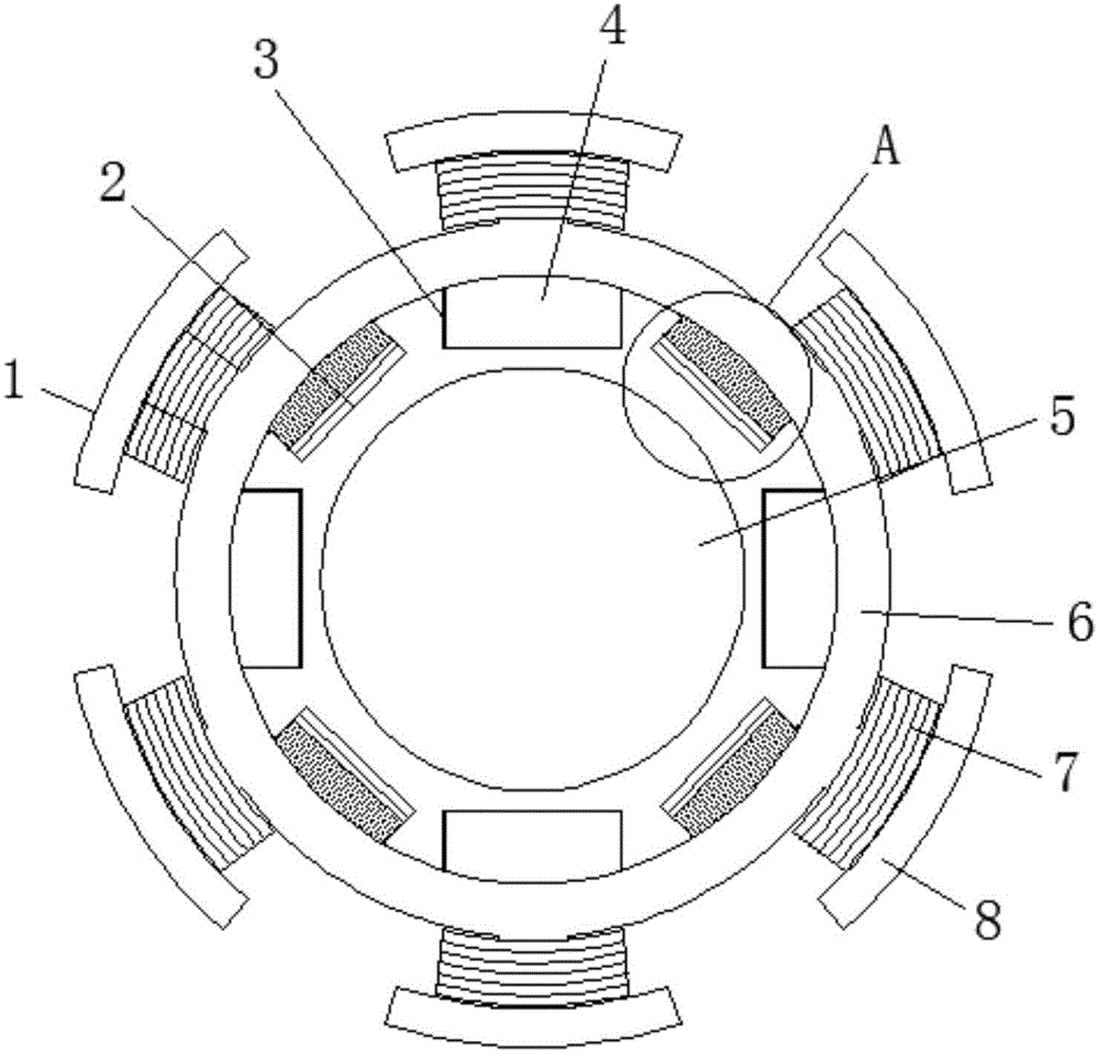 一种电机转子带四个花键槽的转子轴的制作方法
