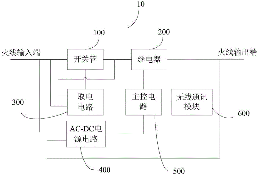 单火取电智能开关的制作方法