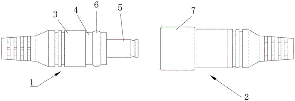 一种DC公母连接器的防水连接结构的制作方法