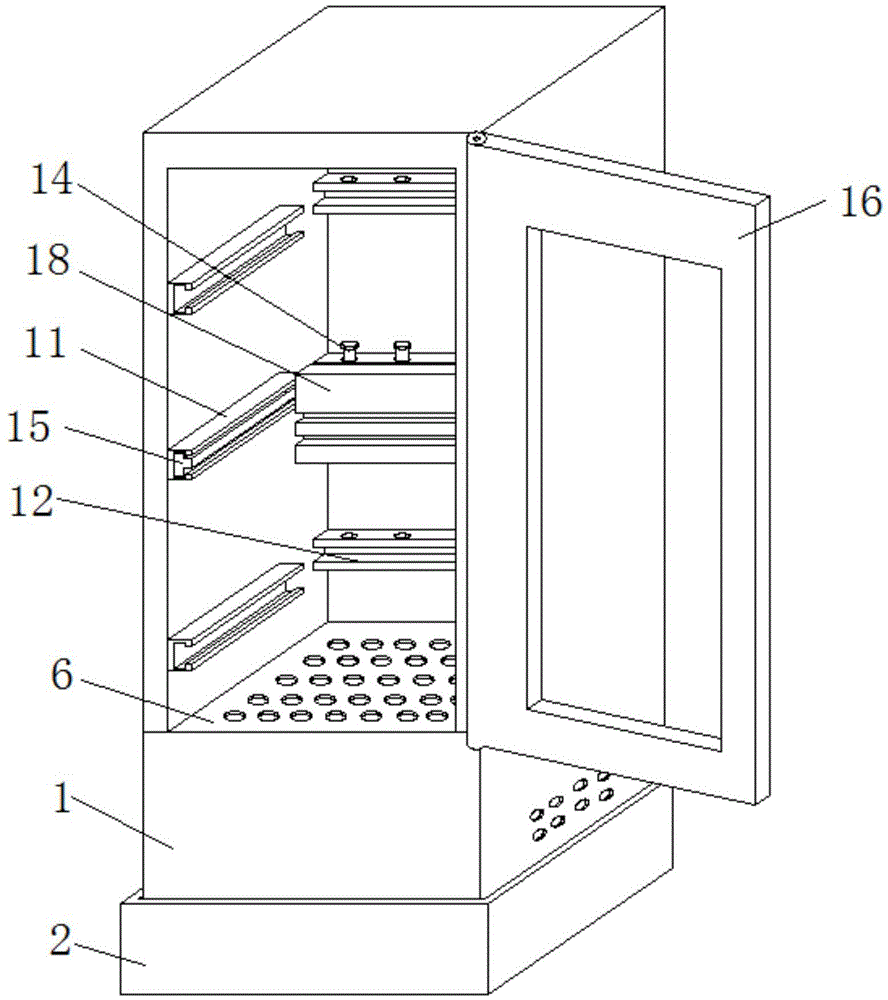 一种方便检修的立式动力柜柜体的制作方法