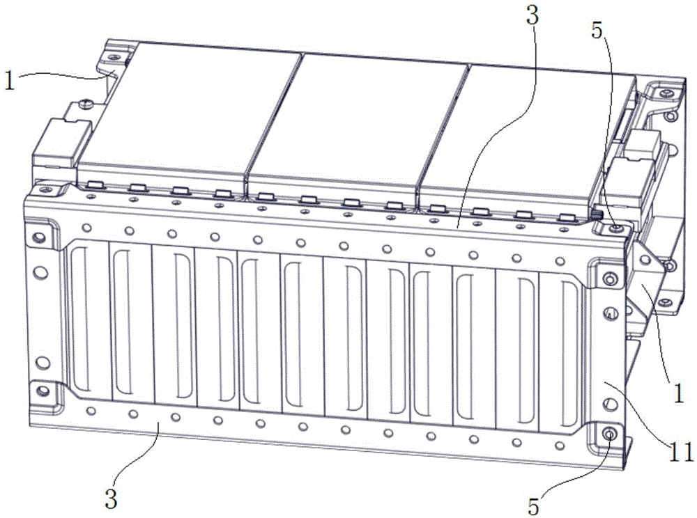 电池模组压条结构的制作方法
