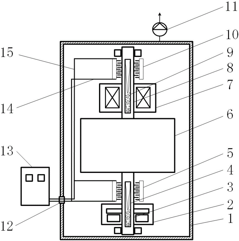 一种非接触式飞轮储能转子真空散热系统的制作方法