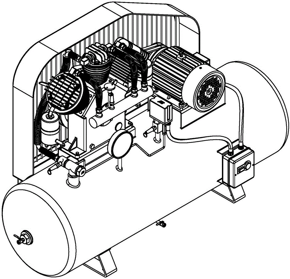 三缸二级压缩机的气罐的制作方法
