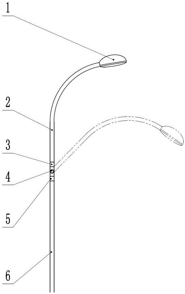 一种可折叠易维修路灯的制作方法