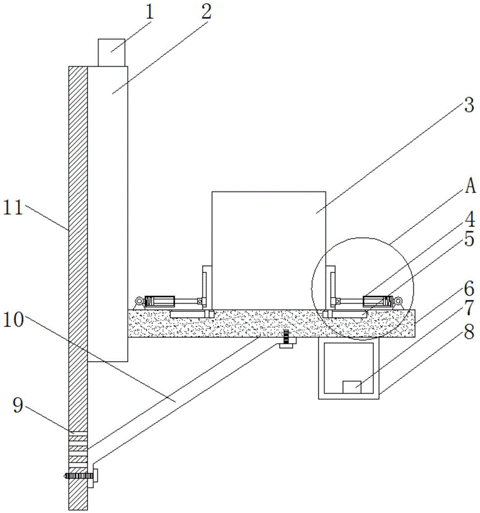 一种空调外机的墙壁固定结构的制作方法