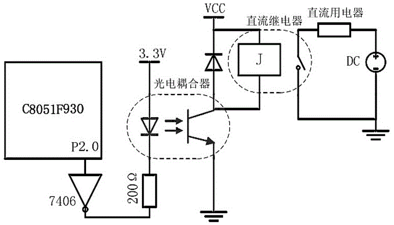 一种单片机控制直流用电器电路的制作方法