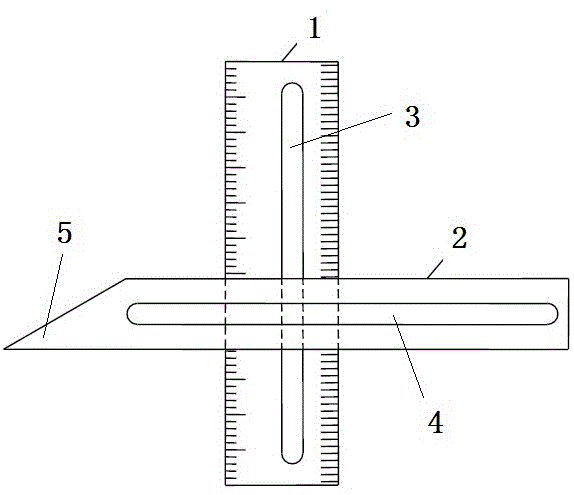 T型接头角焊缝检测尺的制作方法