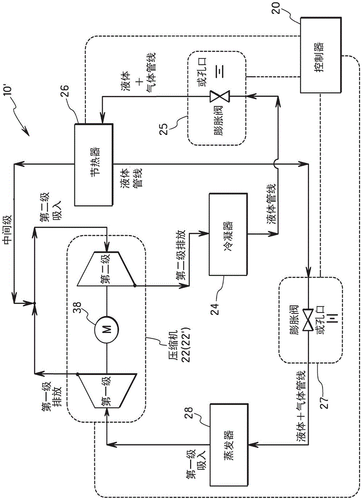 离心压缩机、用于离心压缩机的叶轮间隙控制装置和用于离心压缩机的叶轮间隙控制方法与流程