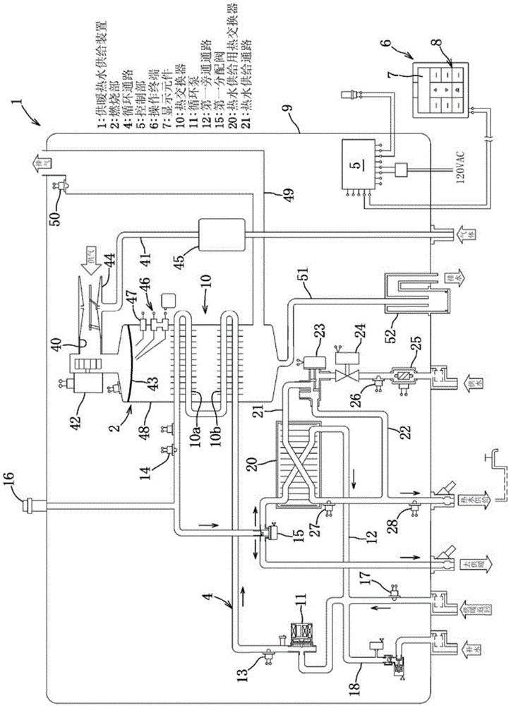 供暖热水供给装置的制作方法