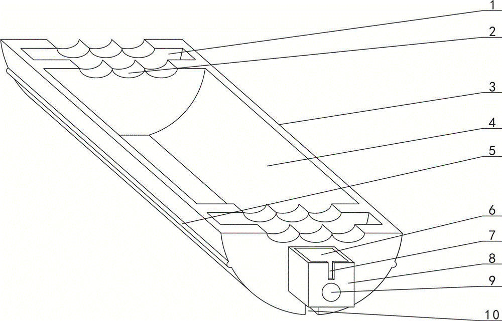 一种双层料舟管式电窑炉的下料舟的制作方法