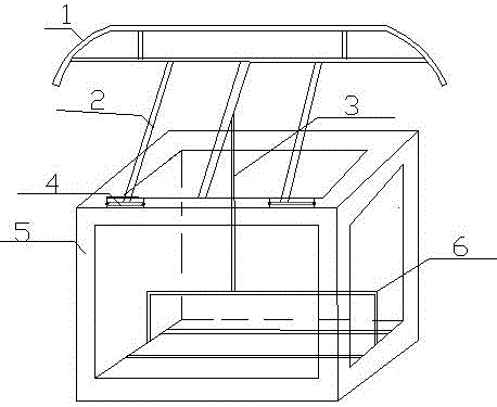 梯车式仿真受电弓的制作方法