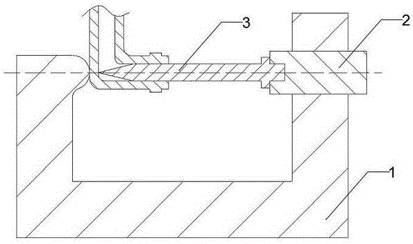 一种模压件管接头壁厚测量夹具的制作方法