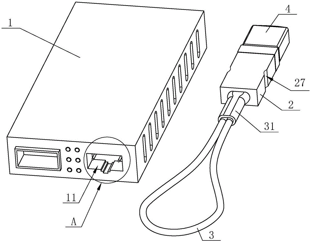 一种自检用光纤收发插头的制作方法